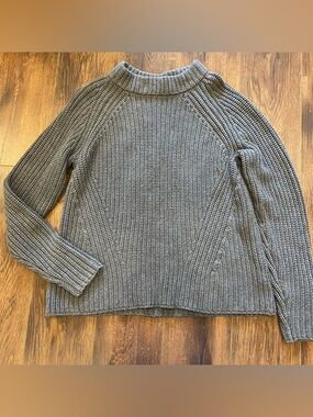 Little Mountain grey mock neck knit sweater